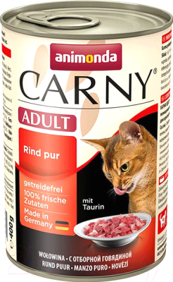 Влажный корм для кошек Animonda Carny Adult с говядиной - фото