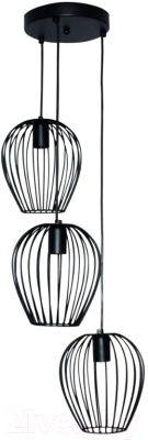 Люстра Элетех Шалот 231 НСБ 01-3x60-149 / 1005404314 (черный муар) - фото