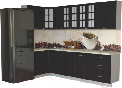 Кухонный гарнитур Интерлиния Мила Деко 1.2x2.7 - фото