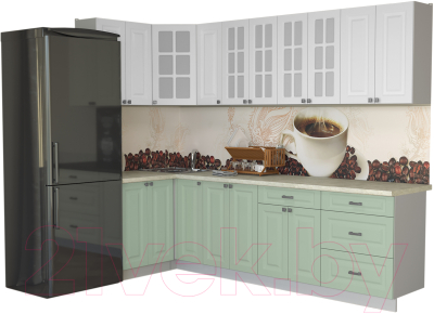 Кухонный гарнитур Интерлиния Мила Деко 1.2x2.7 - фото