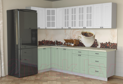 Кухонный гарнитур Интерлиния Мила Деко 1.2x2.7