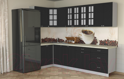 Кухонный гарнитур Интерлиния Мила Деко 1.2x2.8