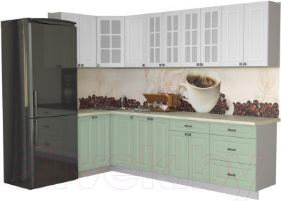 Кухонный гарнитур Интерлиния Мила Деко 1.2x2.8 - фото