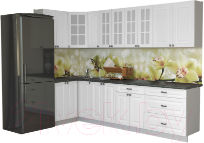 Кухонный гарнитур Интерлиния Мила Деко 1.2x2.9 - фото