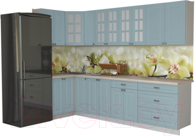 Кухонный гарнитур Интерлиния Мила Деко 1.2x2.9 - фото