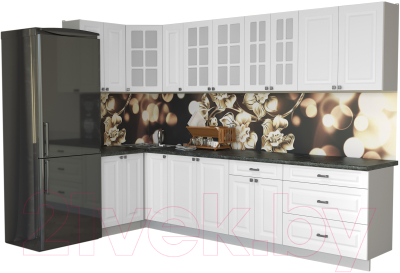 Кухонный гарнитур Интерлиния Мила Деко 1.2x3.1 - фото