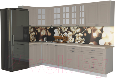 Кухонный гарнитур Интерлиния Мила Деко 1.2x3.1 - фото