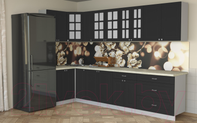 Кухонный гарнитур Интерлиния Мила Деко 1.2x3.1