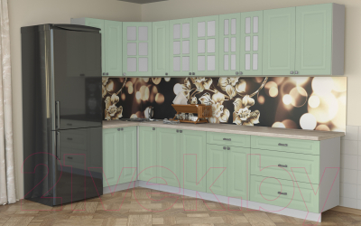 Кухонный гарнитур Интерлиния Мила Деко 1.2x3.1