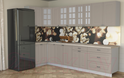 Кухонный гарнитур Интерлиния Мила Деко 1.2x3.2