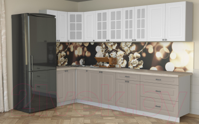 Кухонный гарнитур Интерлиния Мила Деко 1.2x3.2