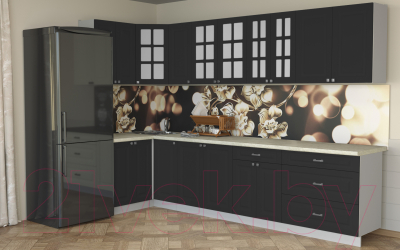 Кухонный гарнитур Интерлиния Мила Деко 1.2x3.2