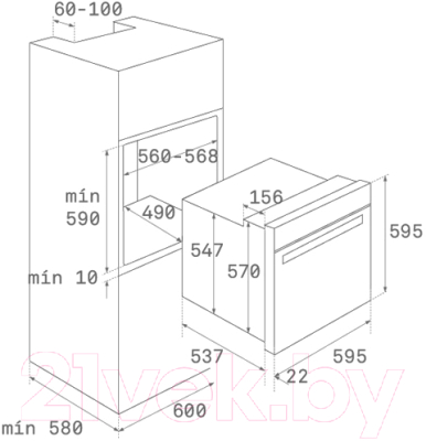 Комплект встраиваемой техники Teka HSB 610 BK + TZ 6415