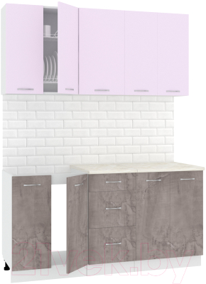 Готовая кухня Кортекс-мебель Корнелия Лира 1.6м - фото