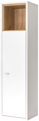 Шкаф навесной Mobi Бэль 10.63 (белый премиум/дуб золотой Craft) - фото