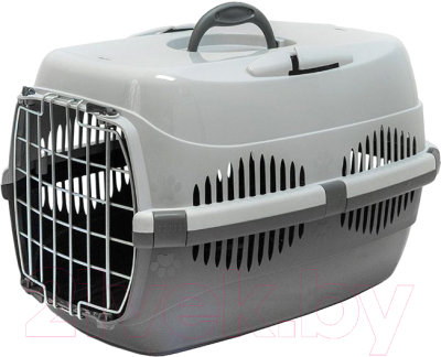 Переноска для животных ZooM Спутник-1 / 3993сер/сер - фото