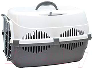 Переноска для животных ZooM Спутник-2 / 4092сер/бел - фото
