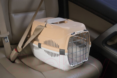 Переноска для животных ZooM Спутник-2 / 4093бирюз/бел