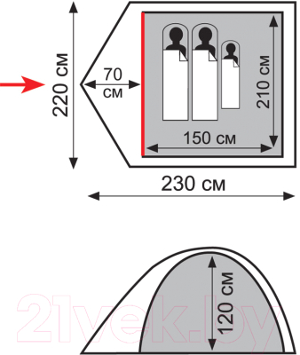 Палатка Totem Tepee 2 V2 / TTT-020