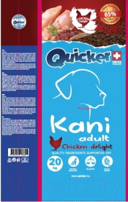 Сухой корм для собак Quicker Kani Adult Chicken (20кг) - фото