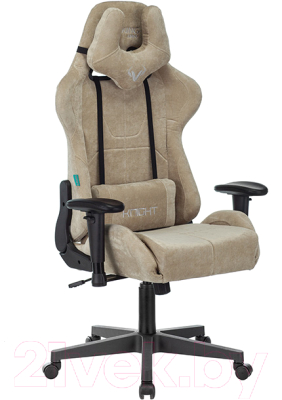 Кресло геймерское Бюрократ Zombie Viking Knight LT21 Fabric (песочный/крестовина металл) - фото