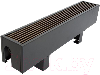 Конвектор напольный Новатерм НТ-Н-14/19/120 (корпус белый/решетка алюминий) - фото