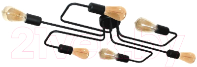 Люстра Элетех Фрейм 161 НПБ 01-6х60-105 Е27 / 1005404276