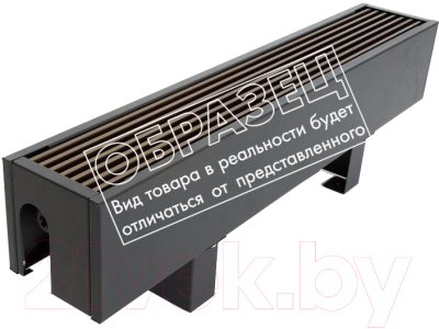 Конвектор напольный Новатерм НТ-Н-14/24/130 (корпус белый/решетка алюминий) - фото