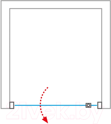 Душевая дверь Roth Proxima Line PXDO1N/80 (хром/прозрачное стекло)