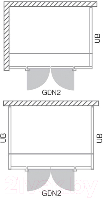 Душевая дверь Roth Elegant Line GDNL1/120 (хром/прозрачное стекло)