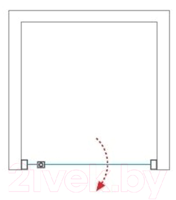 Душевая дверь Roth Project Sol OBDO1/80 (хром/прозрачное стекло)