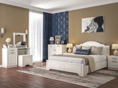 Прикроватная тумба Mobi Ливерпуль 08.146 (белый/ясень ваниль НМ-1012-100 ПВХ)