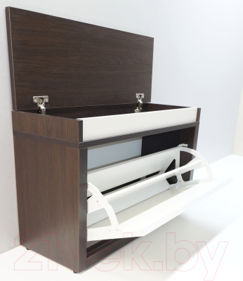 Тумба для обуви Элана 1к.80 (венге магия/белый)