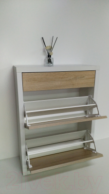 Тумба для обуви Элана 2.70ш (белый/дуб сонома)