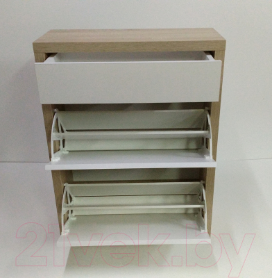 Тумба для обуви Элана 2.70ш (дуб сонома/белый)