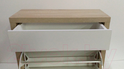 Тумба для обуви Элана 2.70ш (дуб сонома/белый)