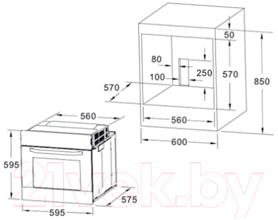 Электрический духовой шкаф Akpo PEA 7008 MMD01 BL