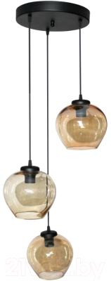 Люстра Элетех Мила 231 НСБ 01-3x60-130 Е27 / 1005404101 (черный) - фото