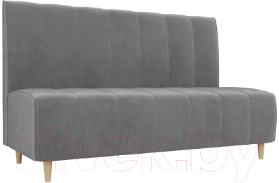 Скамья кухонная мягкая Лига Диванов Ральф 241 / 104137 (велюр, серый) - фото