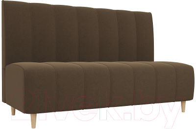 Скамья кухонная мягкая Лига Диванов Ральф 241 / 104142 (микровельвет, коричневый) - фото