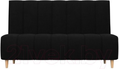 Скамья кухонная мягкая Лига Диванов Ральф 241 / 104144 (микровельвет, черный)