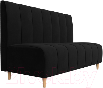 Скамья кухонная мягкая Лига Диванов Ральф 241 / 104144 (микровельвет, черный)