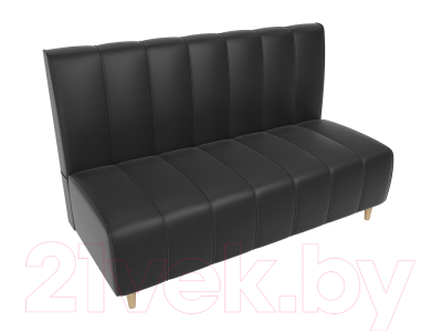 Скамья кухонная мягкая Лига Диванов Ральф 241 / 104151 (экокожа, черный)