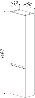Шкаф для ванной Belux Фаворит ПН 35