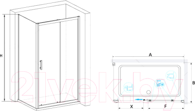 Душевой уголок RGW PA-145 / 020814580-11