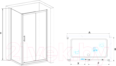 Душевой уголок RGW PA-145 / 020814584-11