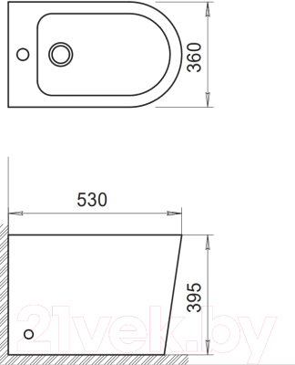 Биде напольное BelBagno BB1003B