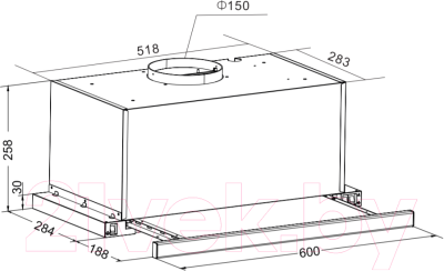 Вытяжка телескопическая Hansa OTP6241BH