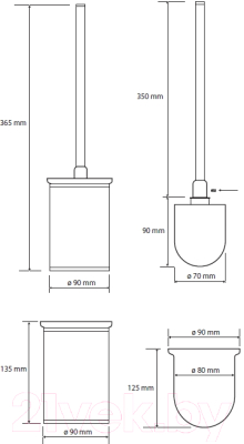 Ершик для унитаза Bemeta Omega 104913152