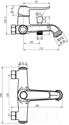 Смеситель Esko Monaco MC 54